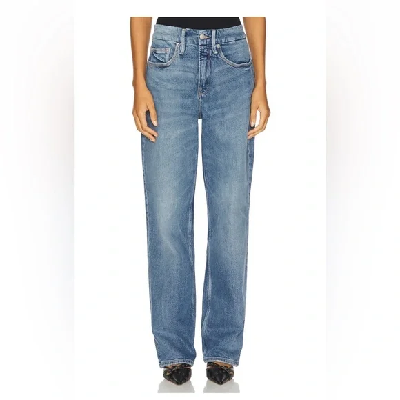 Good American (on Revolve) straight 90s leg jeans - Picture 3 of 10